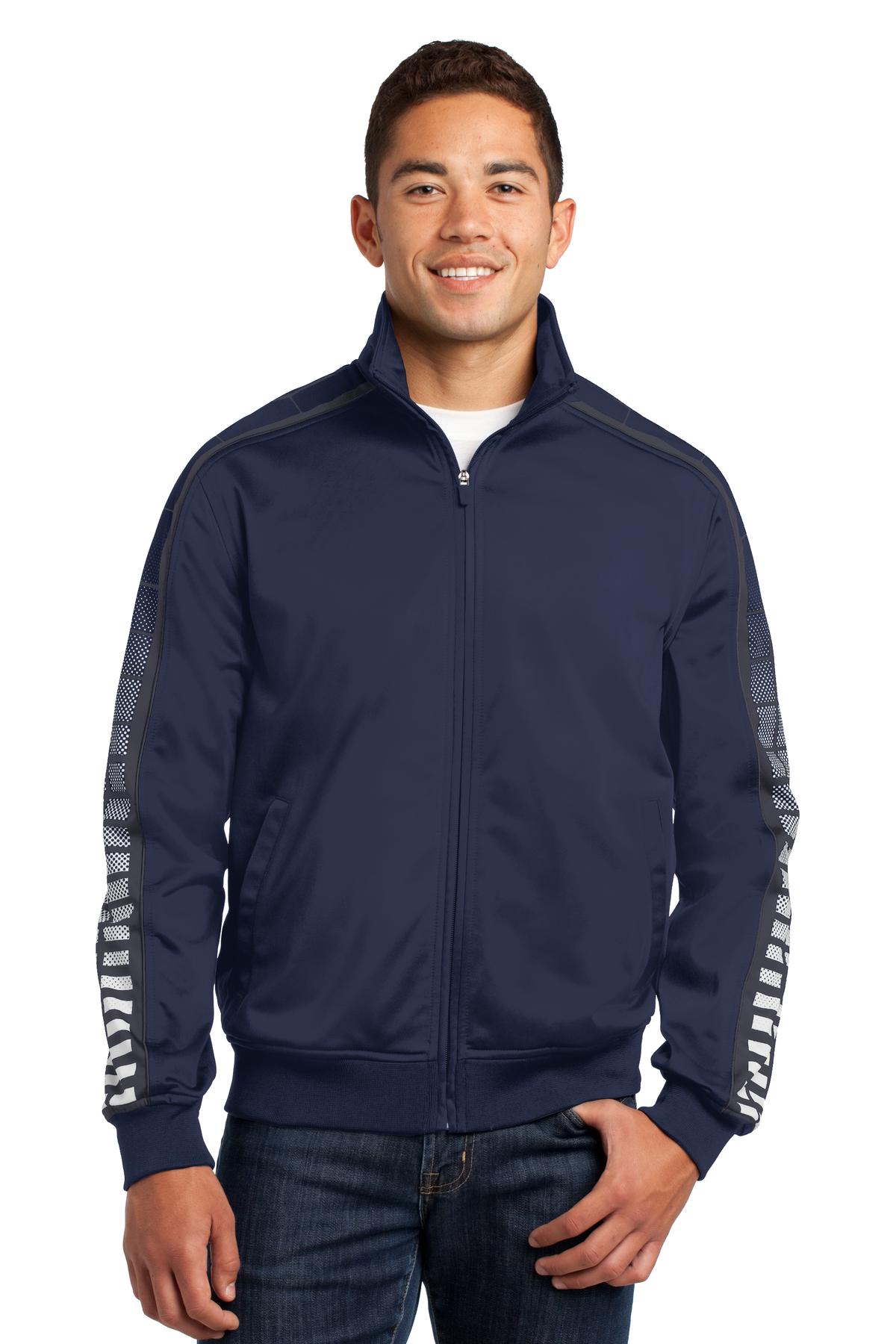 Sport-Tek® Dot Sublimation Tricot Track Jacket