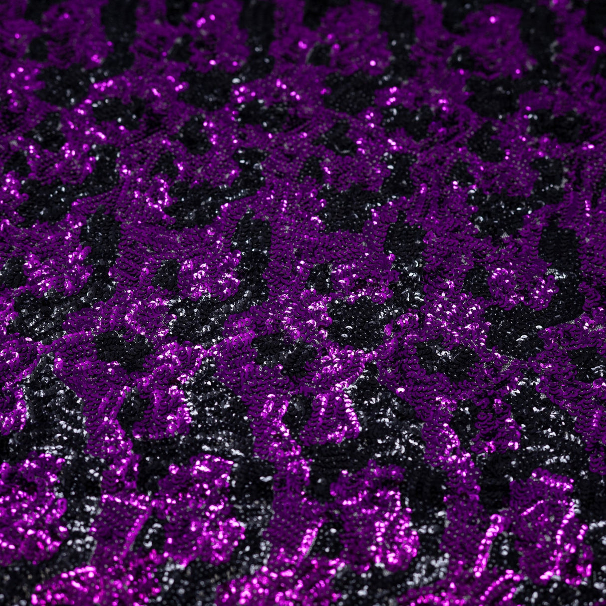 Jackie Mesh Sequin Polyester Spandex Fabric - Sequin Embroidered Mesh, Blue Moon, 58/56" Cut Width, 50" Usable Width, 1 Yard