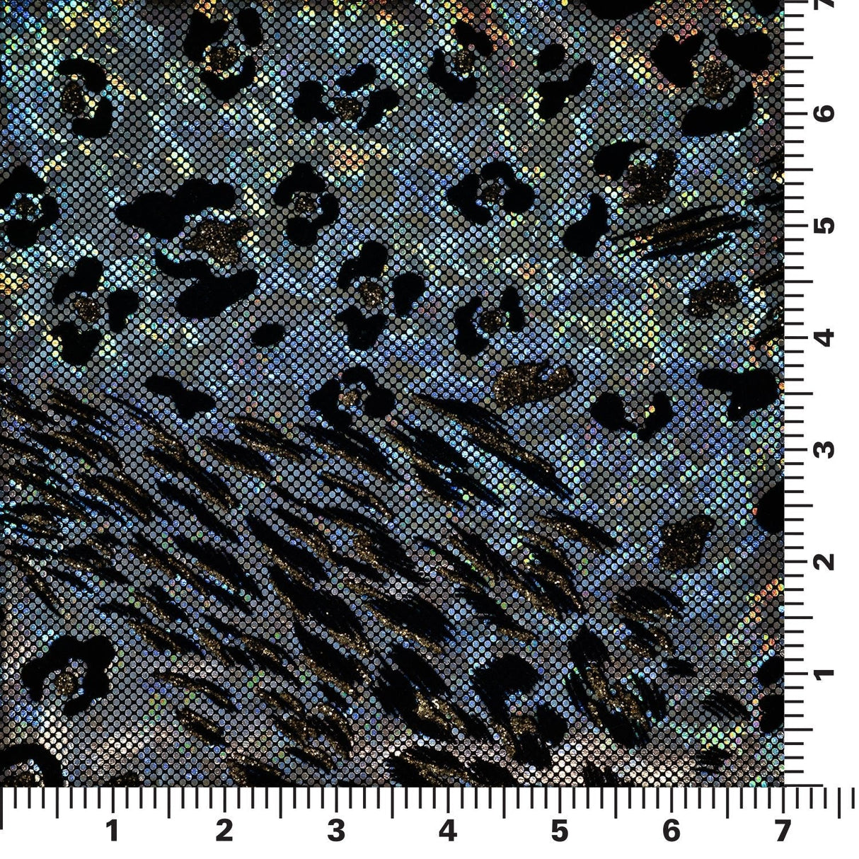 Foiled Spandex Jag Print