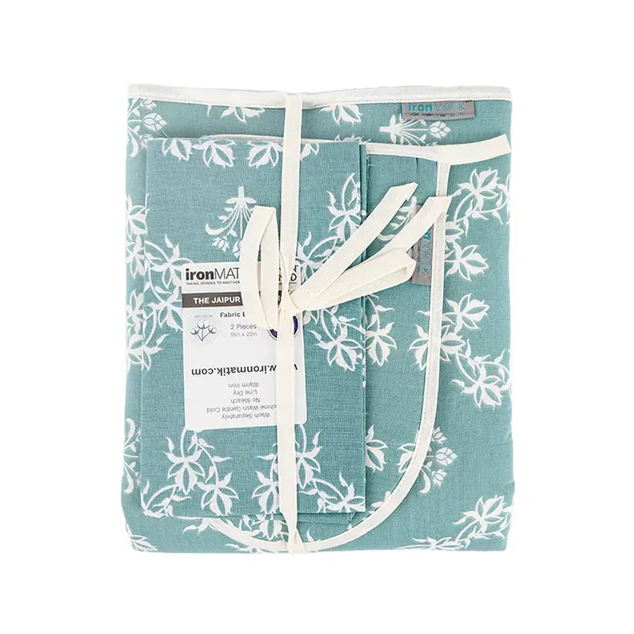Cotton Ironing Mat and Glove Bundle Jaipur Blue