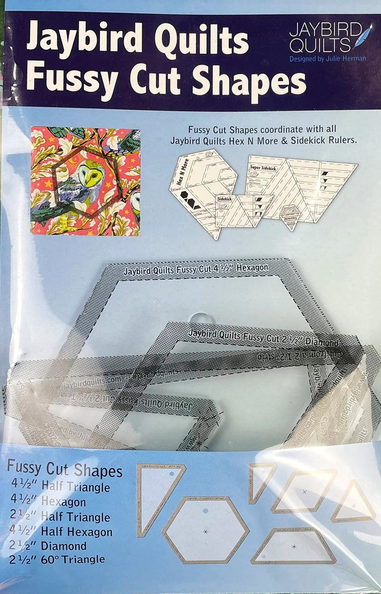 Acrylic Fussy Cut Shapes Quilting Templates