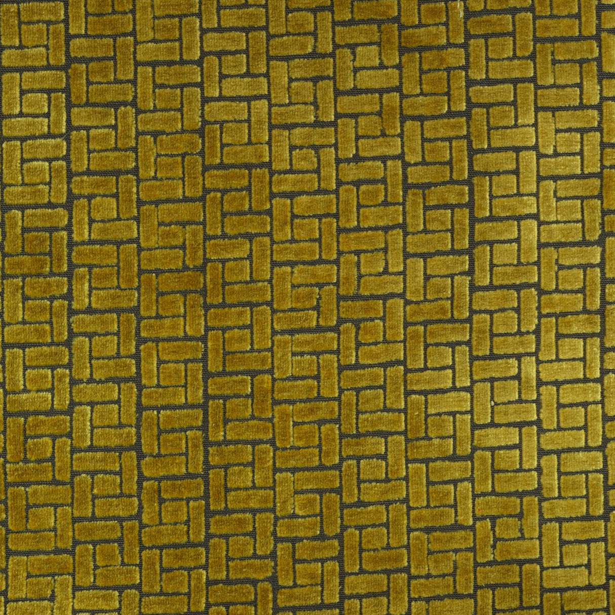 Burnout Velvet Upholstery Fabric Westfield Geometric Block Pattern by the Yard