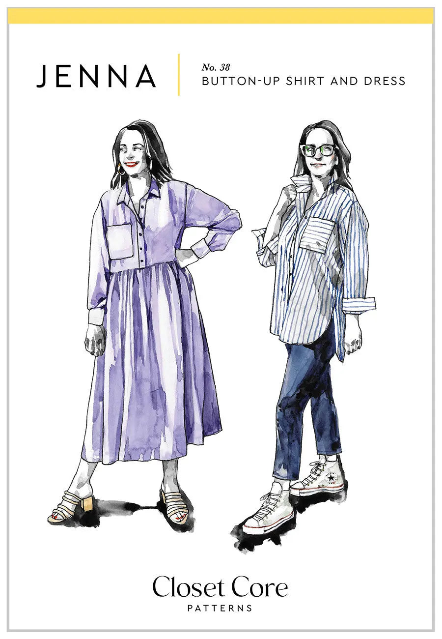 Button-Up Shirt and Dress Sewing Pattern