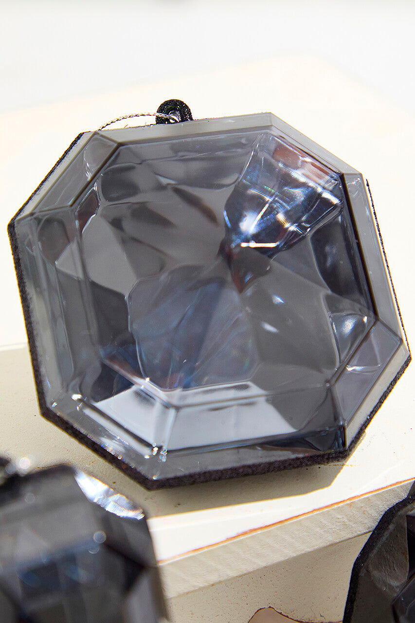 4"-5" Jewel Ornament - Black