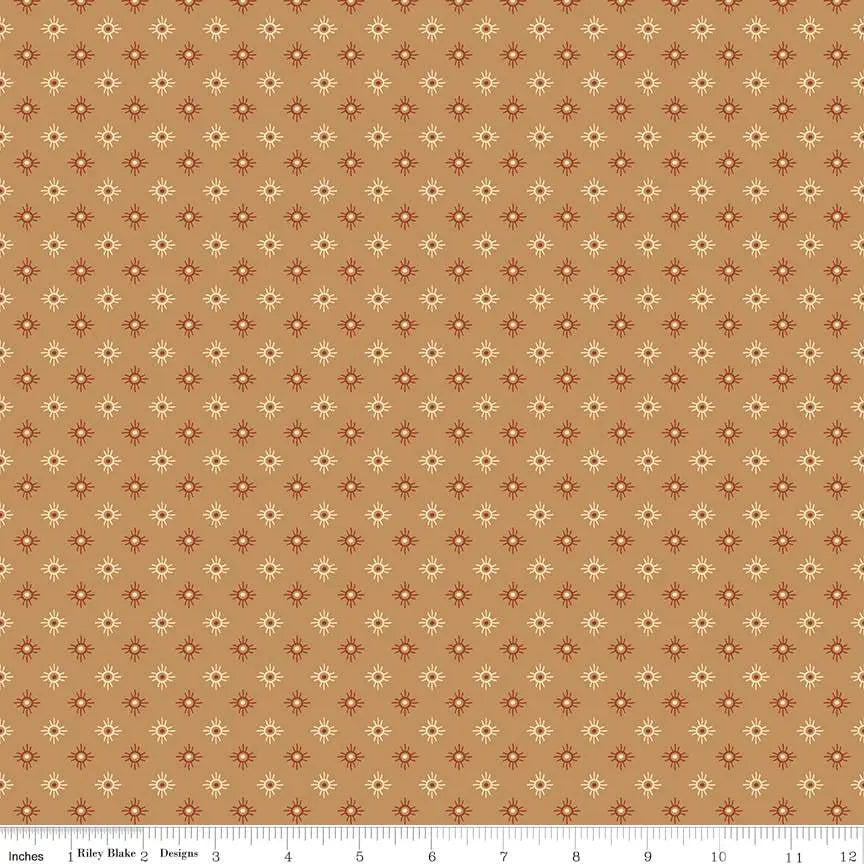 Cotton Fabric John Wayne American West Sun Tan 43/44