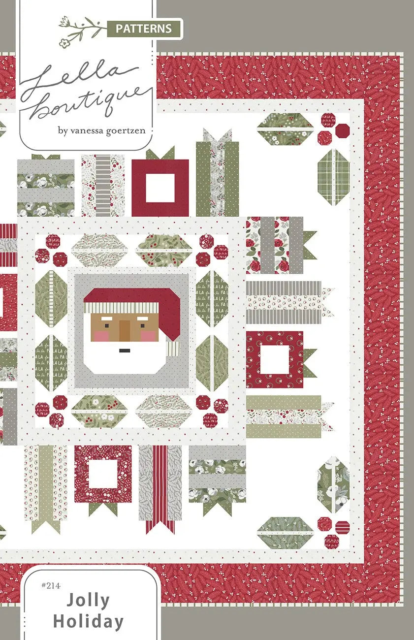 Quilt Pattern Jolly Holiday 72-1/2in x 72-1/2in