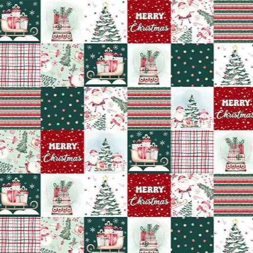 Cuddle Fabric Jolly Stitches Digital Multi