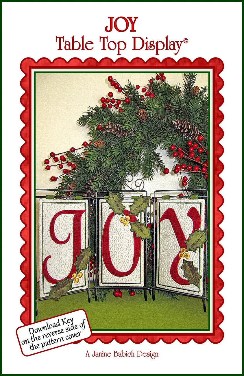 Machine Embroidery Joy Table Top Display Pattern