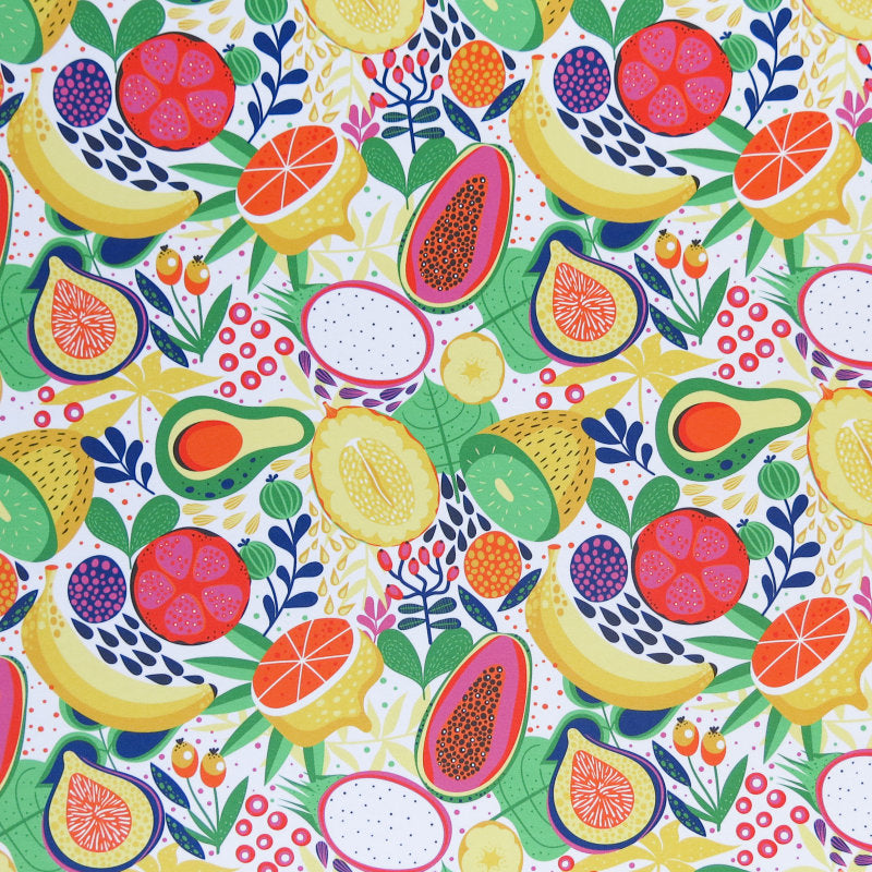 Poly Spandex Swimsuit Fabric Joyful Fruits