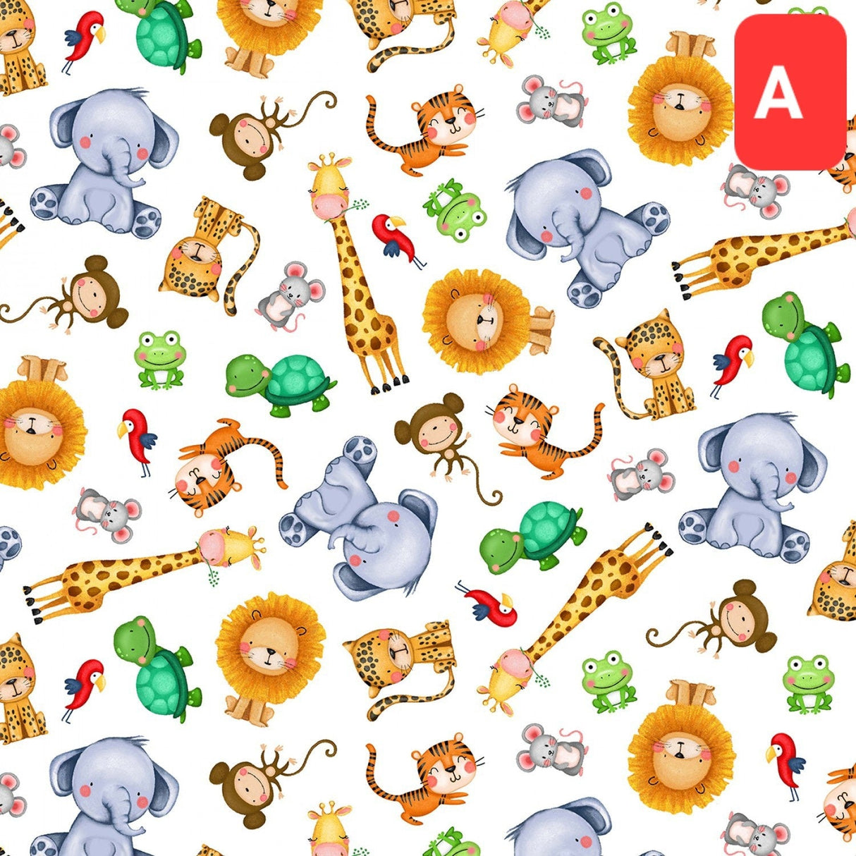 Fabric Jungle Paradise Jungle Animal Panel Michael Miller
