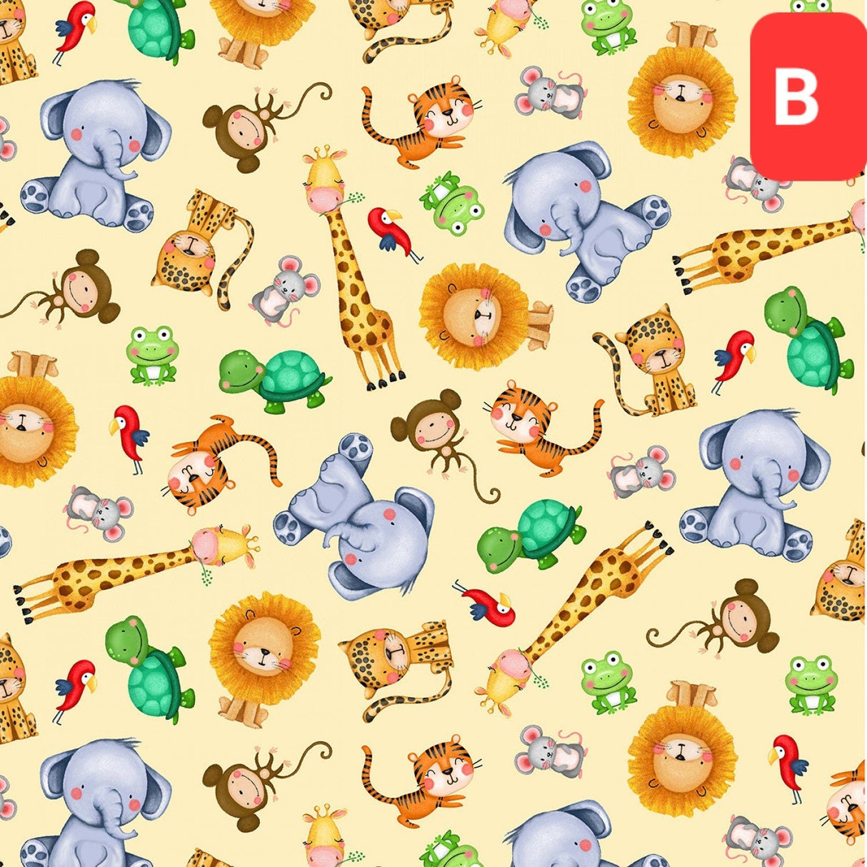Fabric Jungle Paradise Jungle Animal Panel Michael Miller