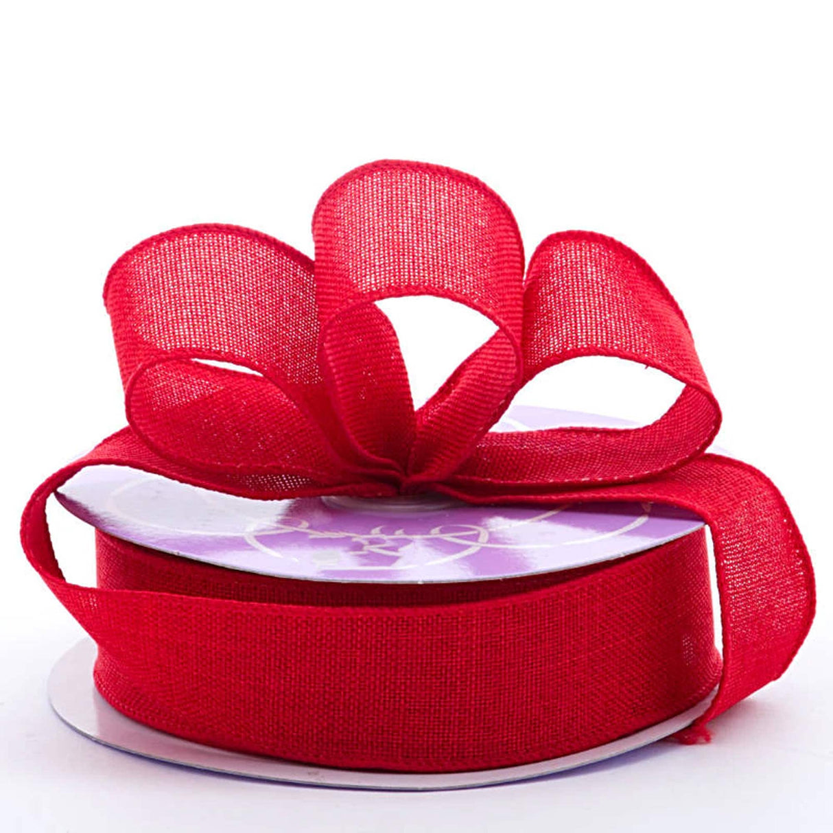 Brandford Heavy Weave Ribbon 1 1/2 '' X 20 yd Red Color 1 / roll