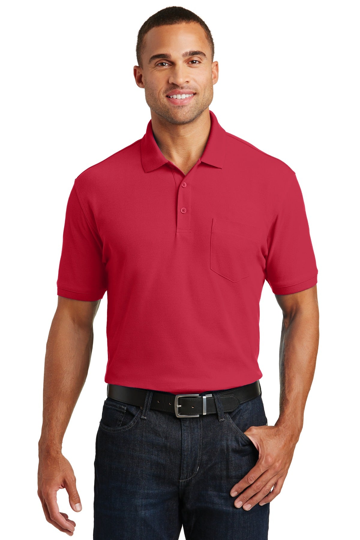 Port Authority® Core Classic Pique Pocket Polo