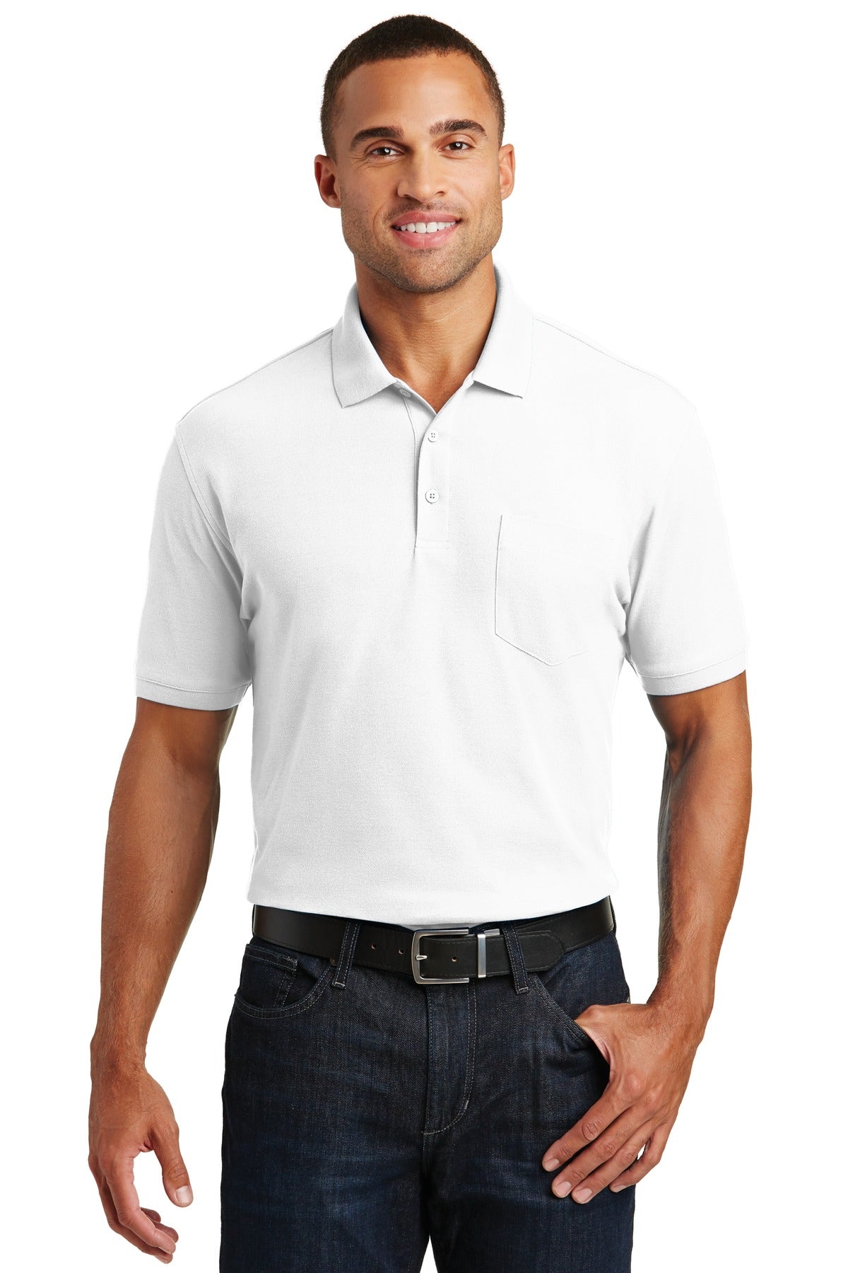 Port Authority® Core Classic Pique Pocket Polo