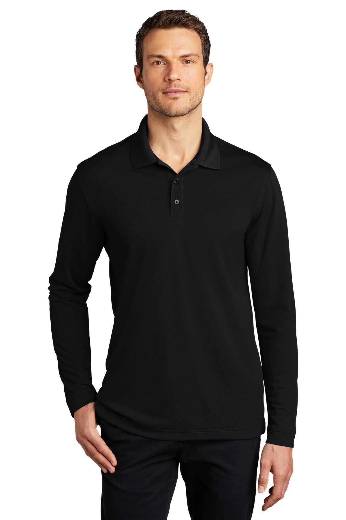 Port Authority ® Dry Zone ® UV Micro-Mesh Long Sleeve Polo