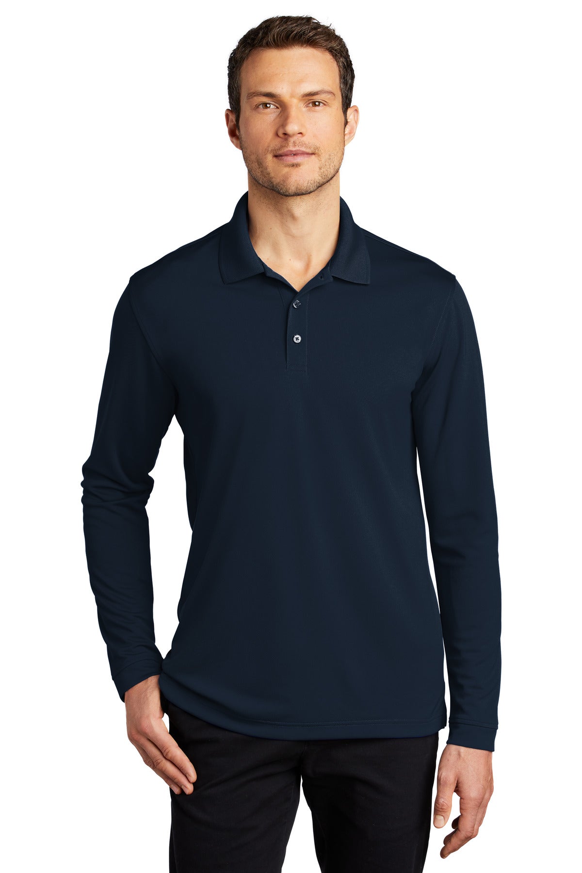 Port Authority ® Dry Zone ® UV Micro-Mesh Long Sleeve Polo