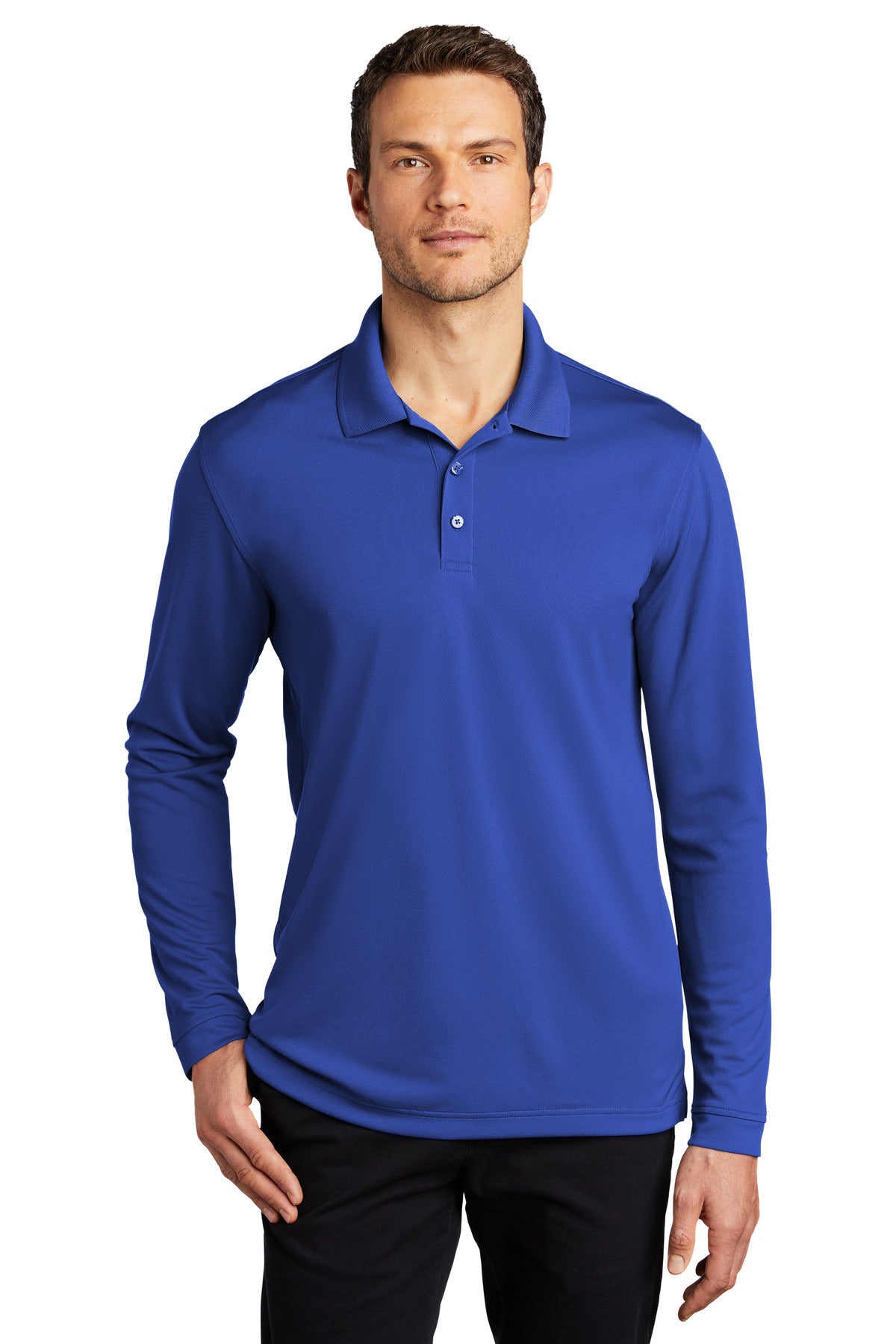 Port Authority ® Dry Zone ® UV Micro-Mesh Long Sleeve Polo