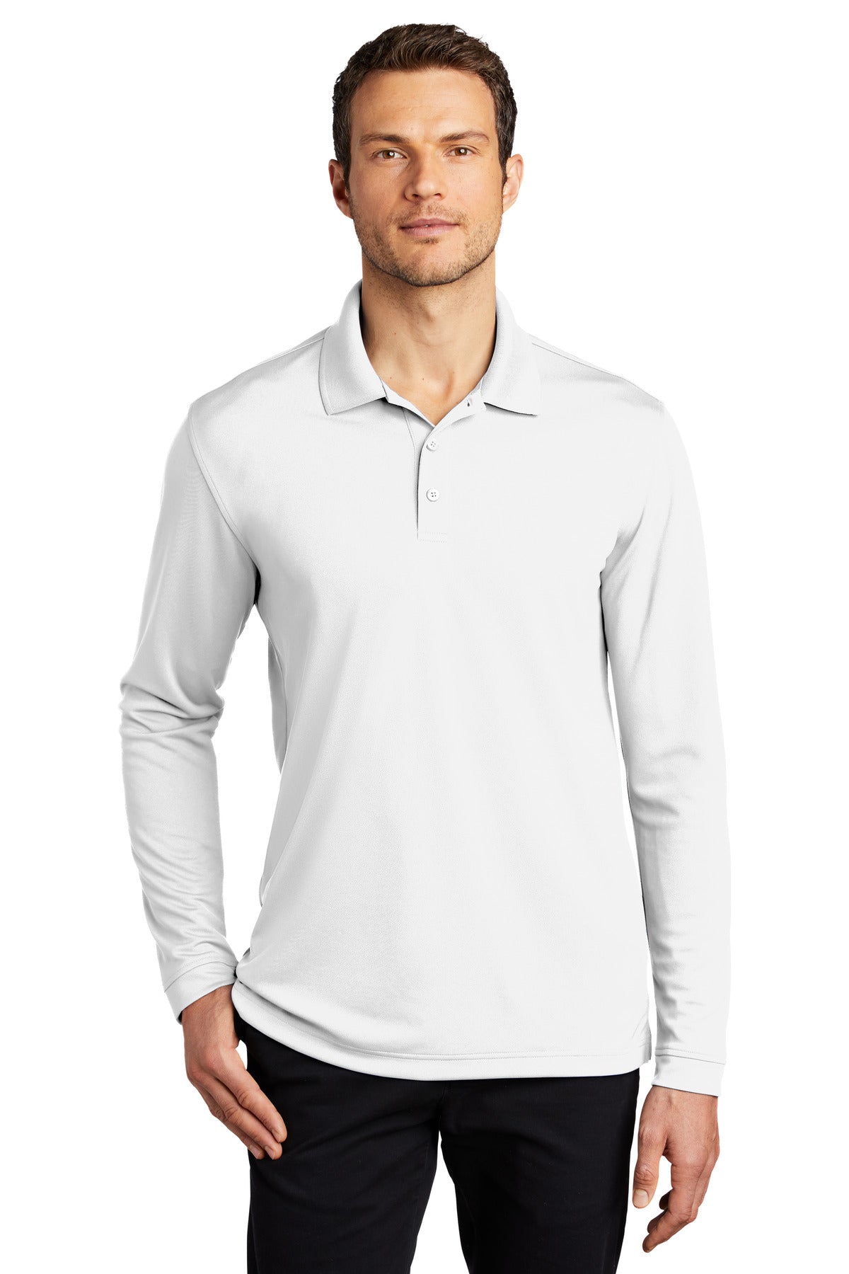 Port Authority ® Dry Zone ® UV Micro-Mesh Long Sleeve Polo