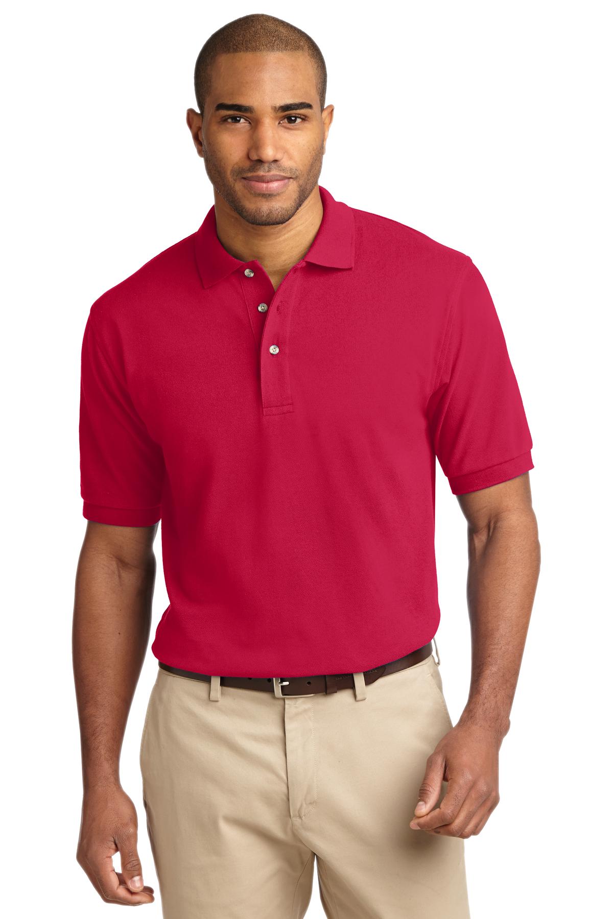 Port Authority® Heavyweight Cotton Pique Polo