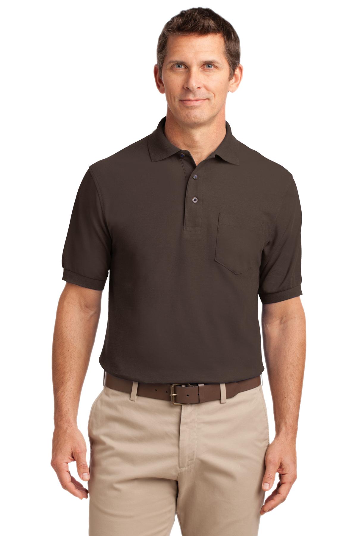 Port Authority® Silk Touch™ Polo with Pocket