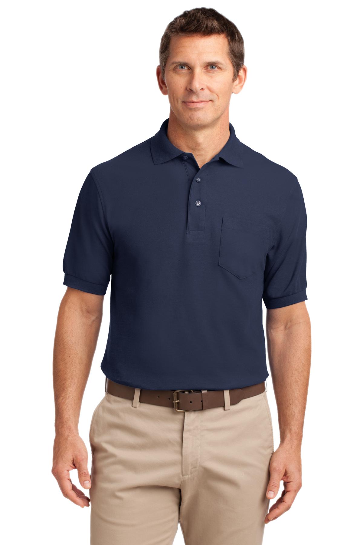 Port Authority® Silk Touch™ Polo with Pocket