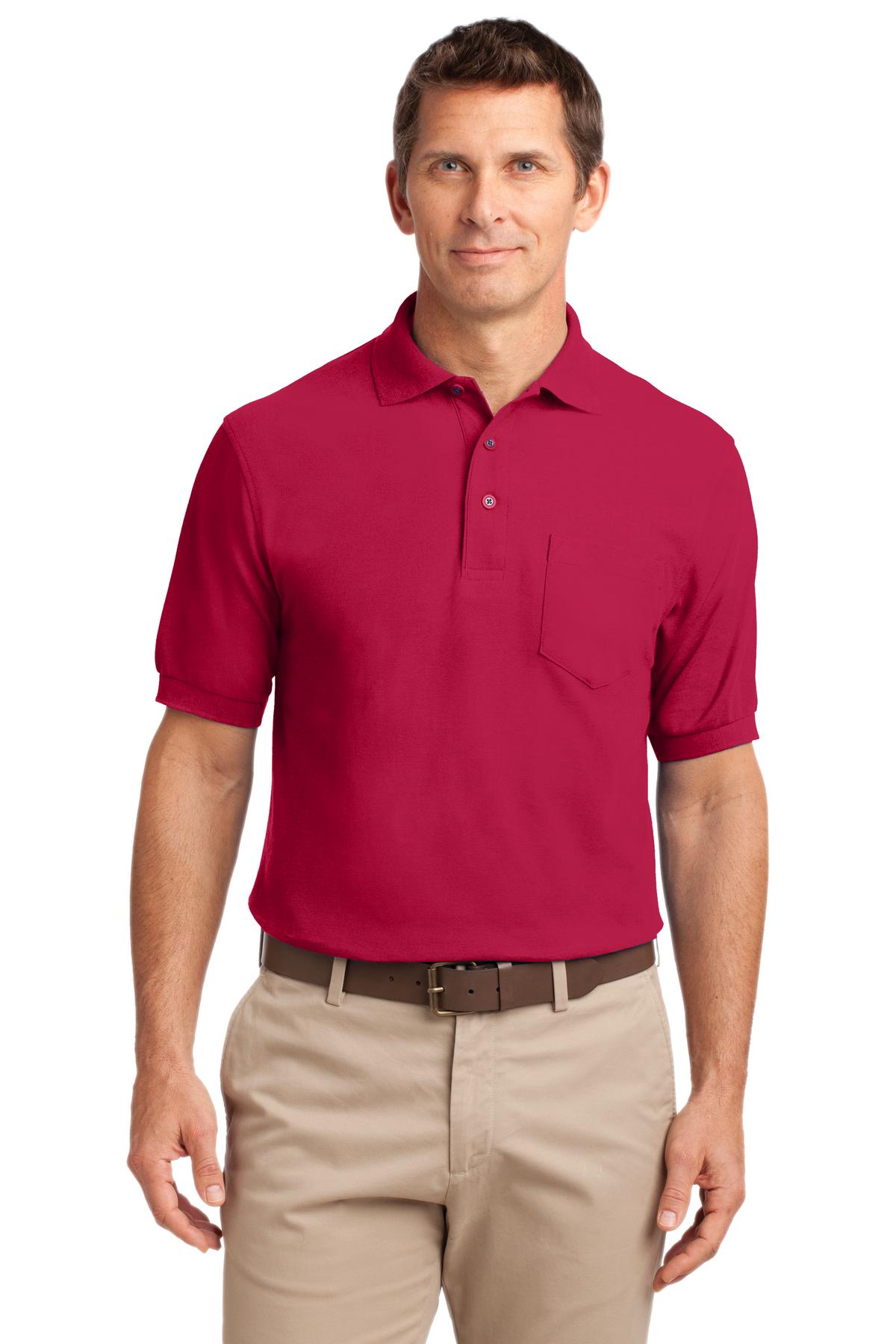 Port Authority® Silk Touch™ Polo with Pocket