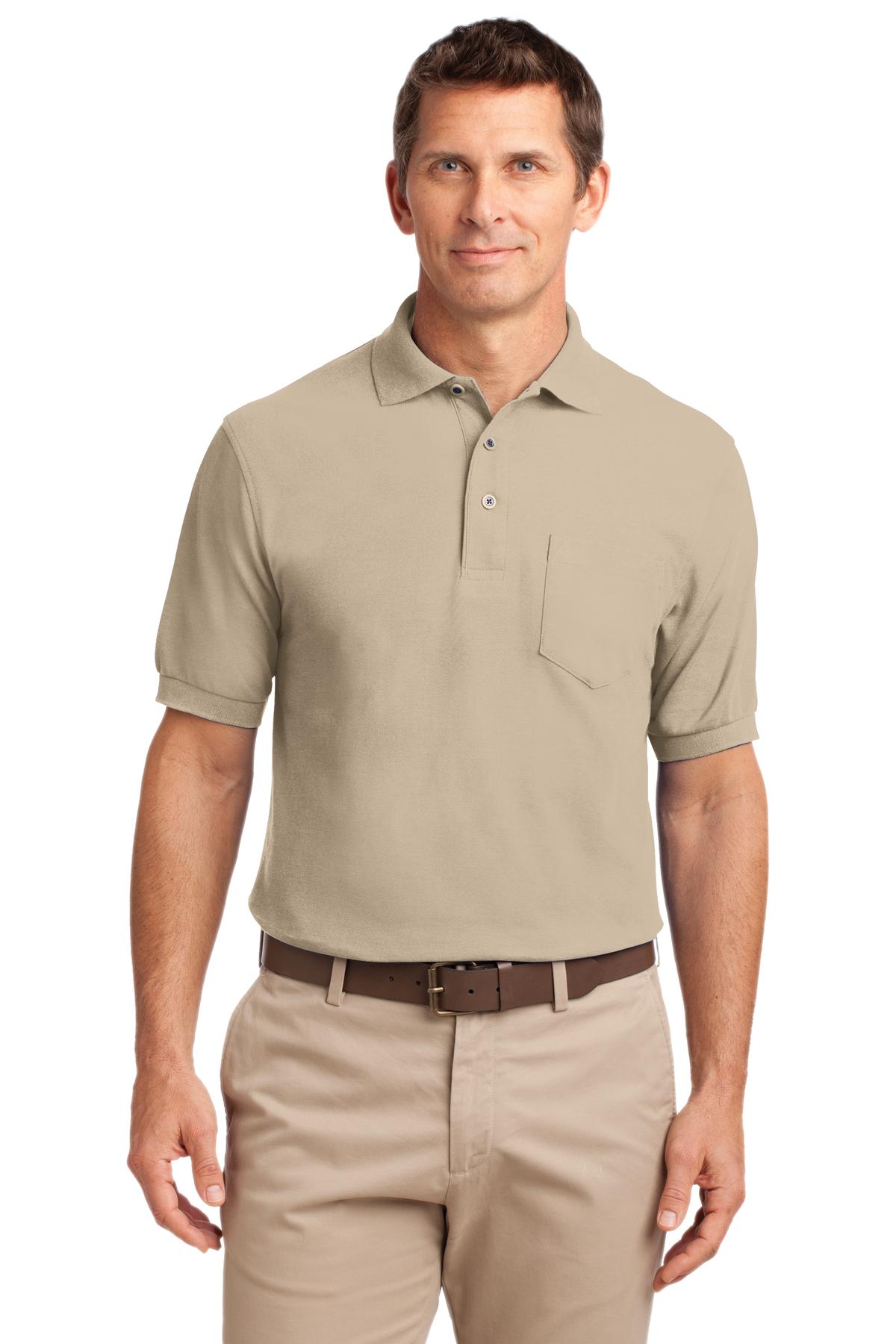 Port Authority® Silk Touch™ Polo with Pocket