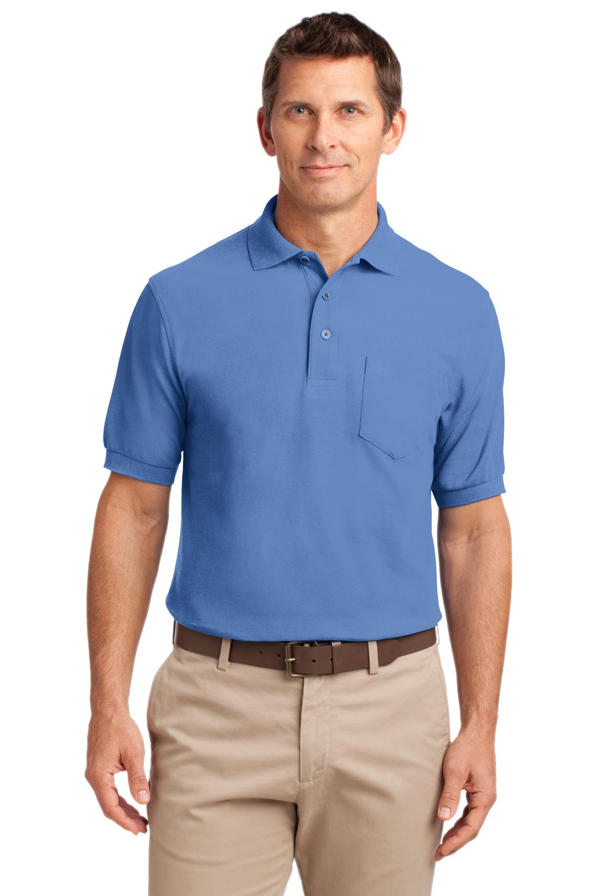Port Authority® Silk Touch™ Polo with Pocket