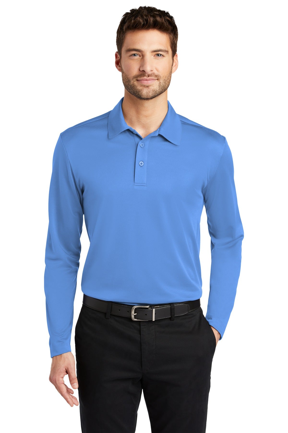 Port Authority® Silk Touch™ Performance Long Sleeve Polo