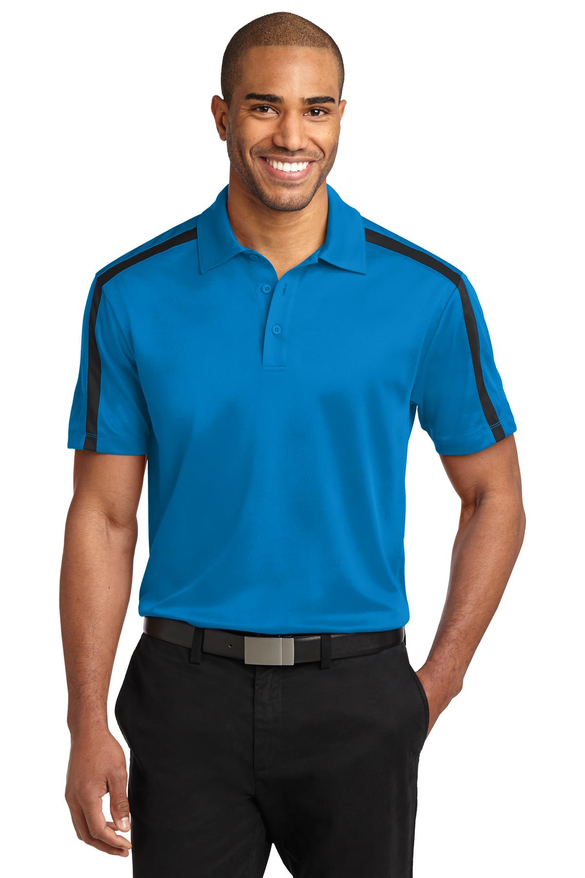 Port Authority® Silk Touch™ Performance Colorblock Stripe Polo