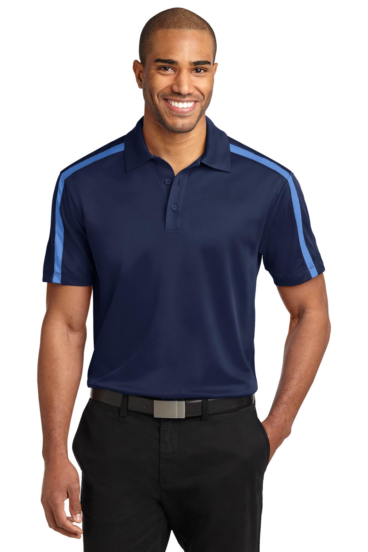 Port Authority® Silk Touch™ Performance Colorblock Stripe Polo