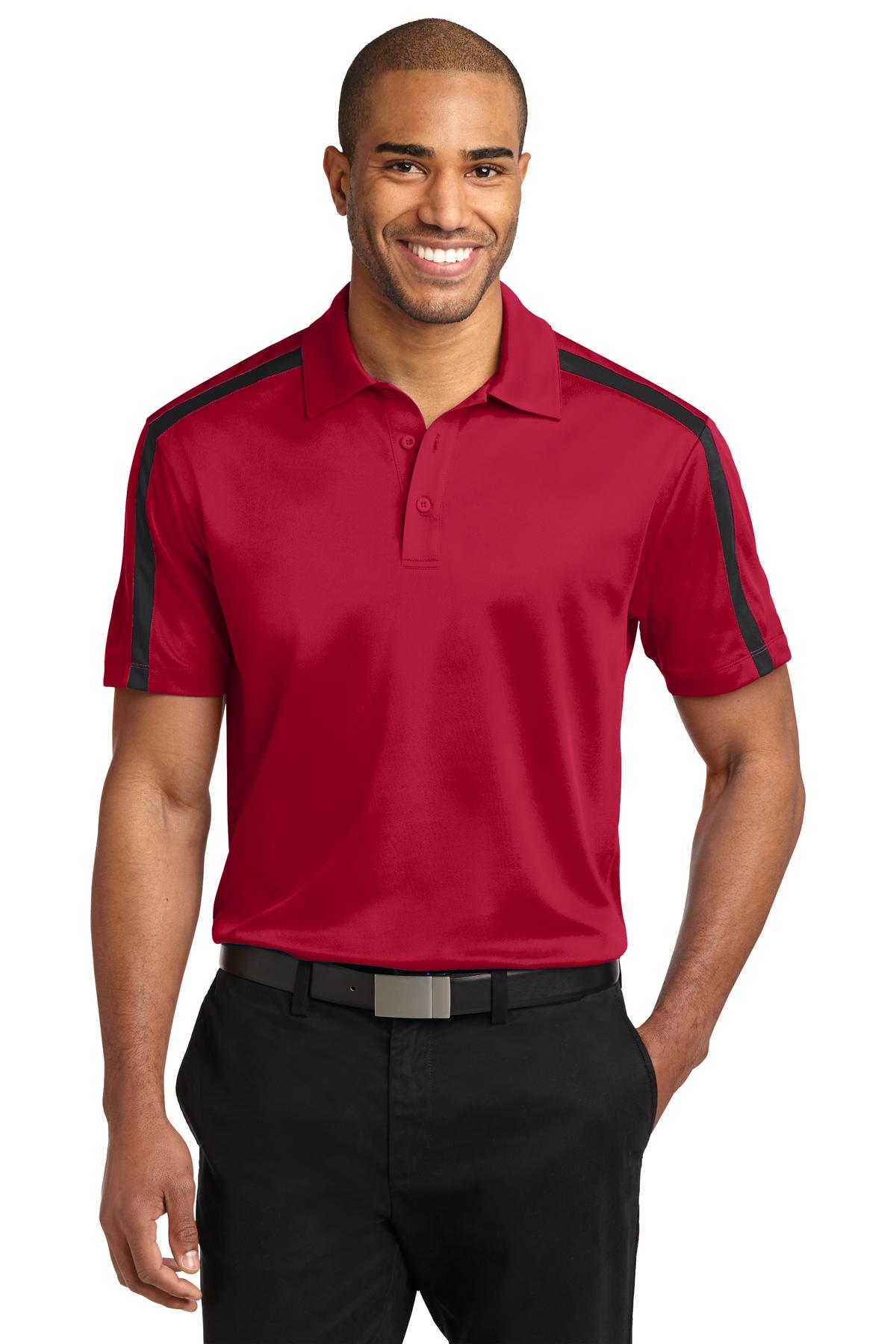 Port Authority® Silk Touch™ Performance Colorblock Stripe Polo
