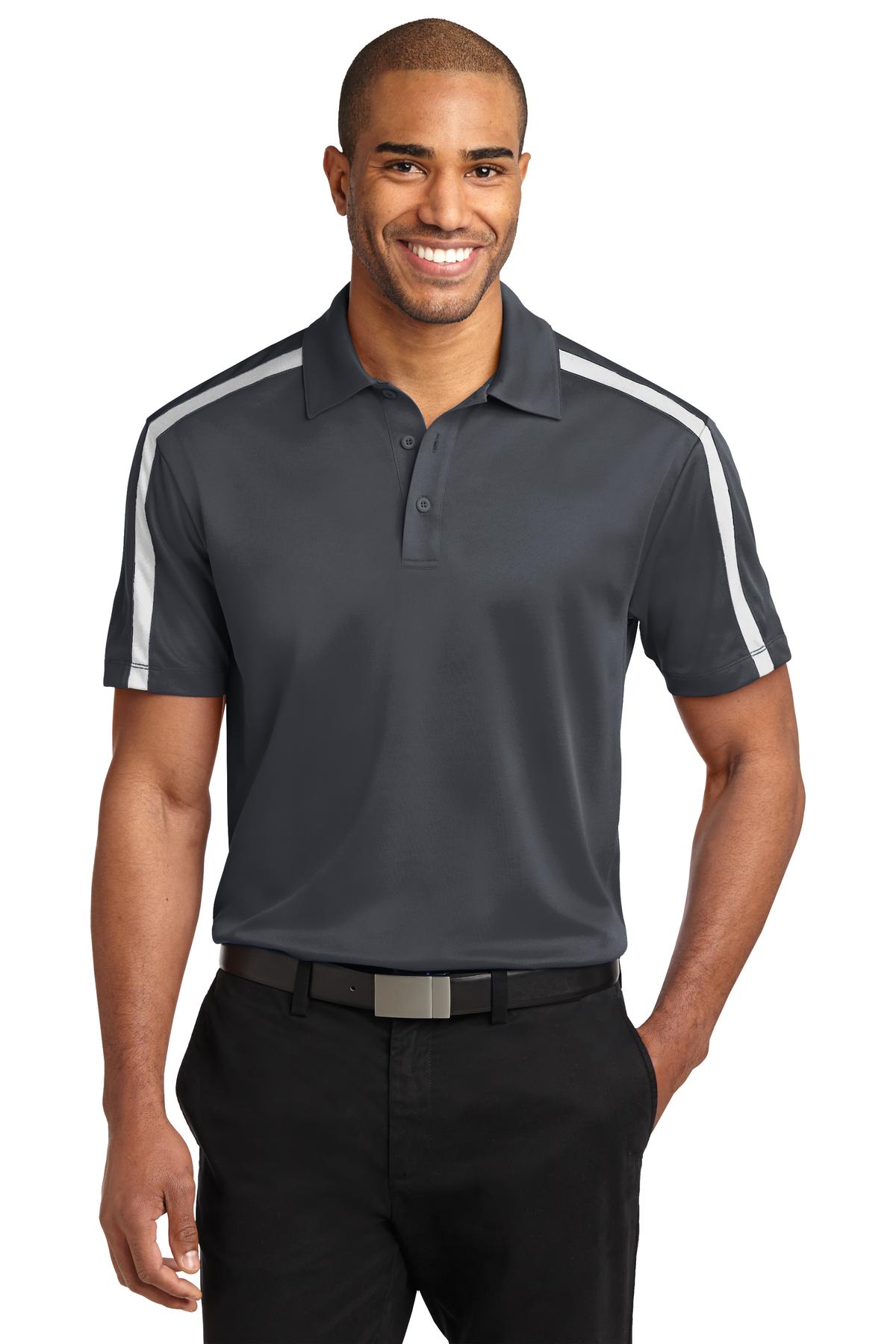 Port Authority® Silk Touch™ Performance Colorblock Stripe Polo