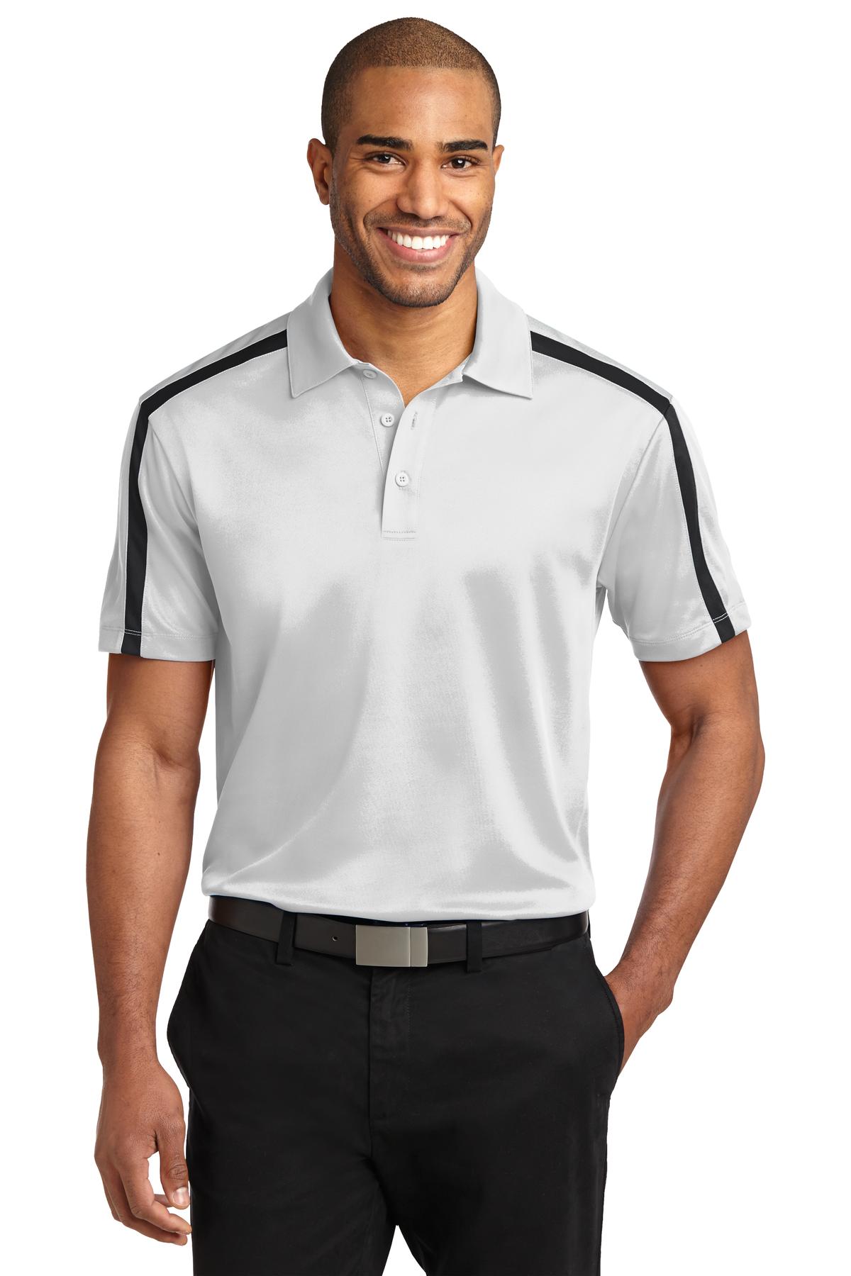 Port Authority® Silk Touch™ Performance Colorblock Stripe Polo
