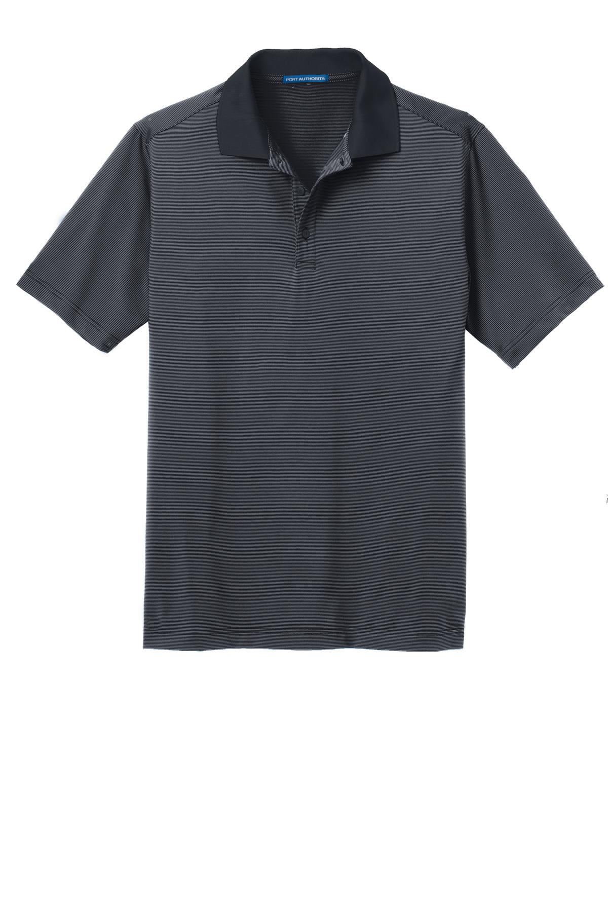 Port Authority® Fine Stripe Performance Polo