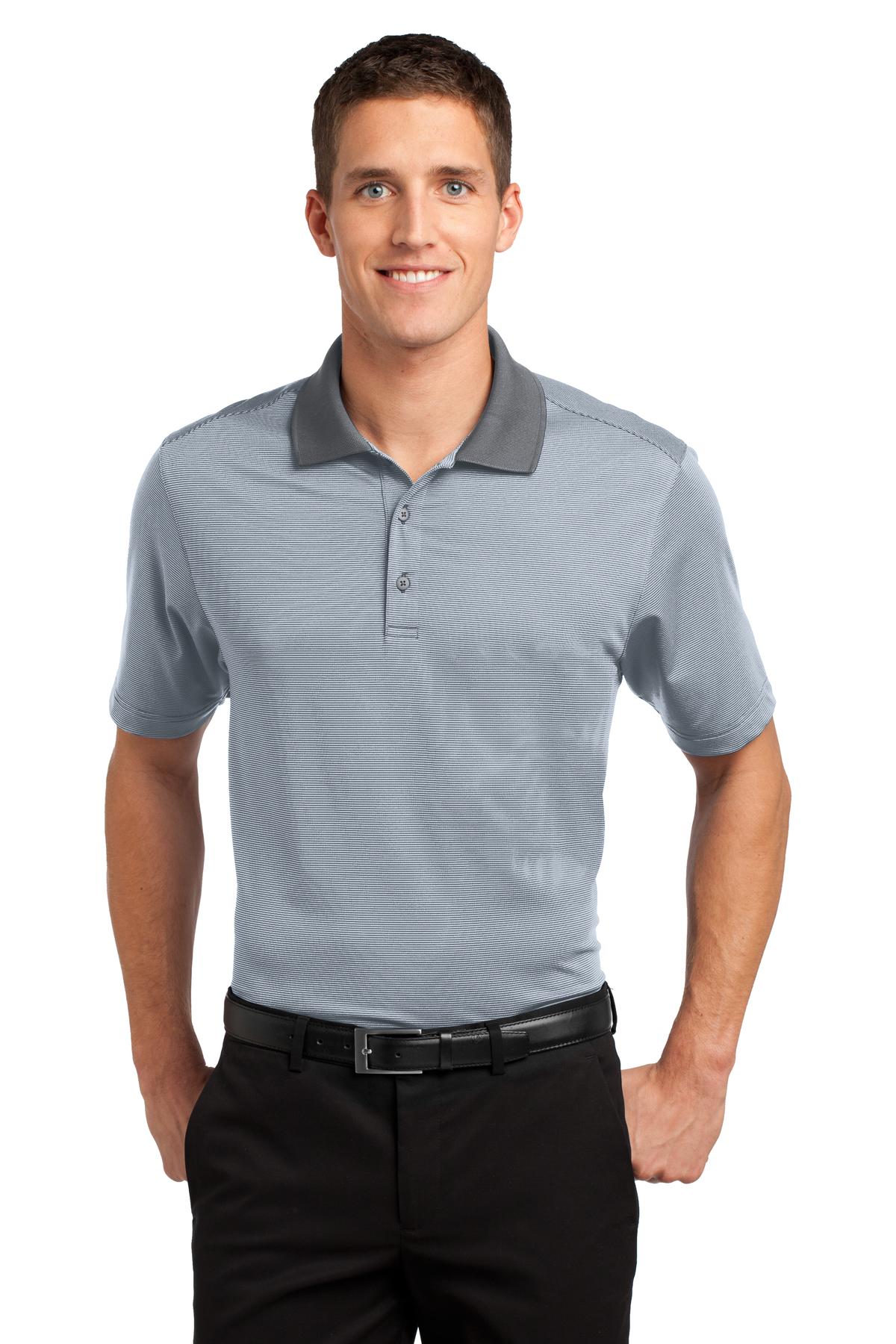 Port Authority® Fine Stripe Performance Polo