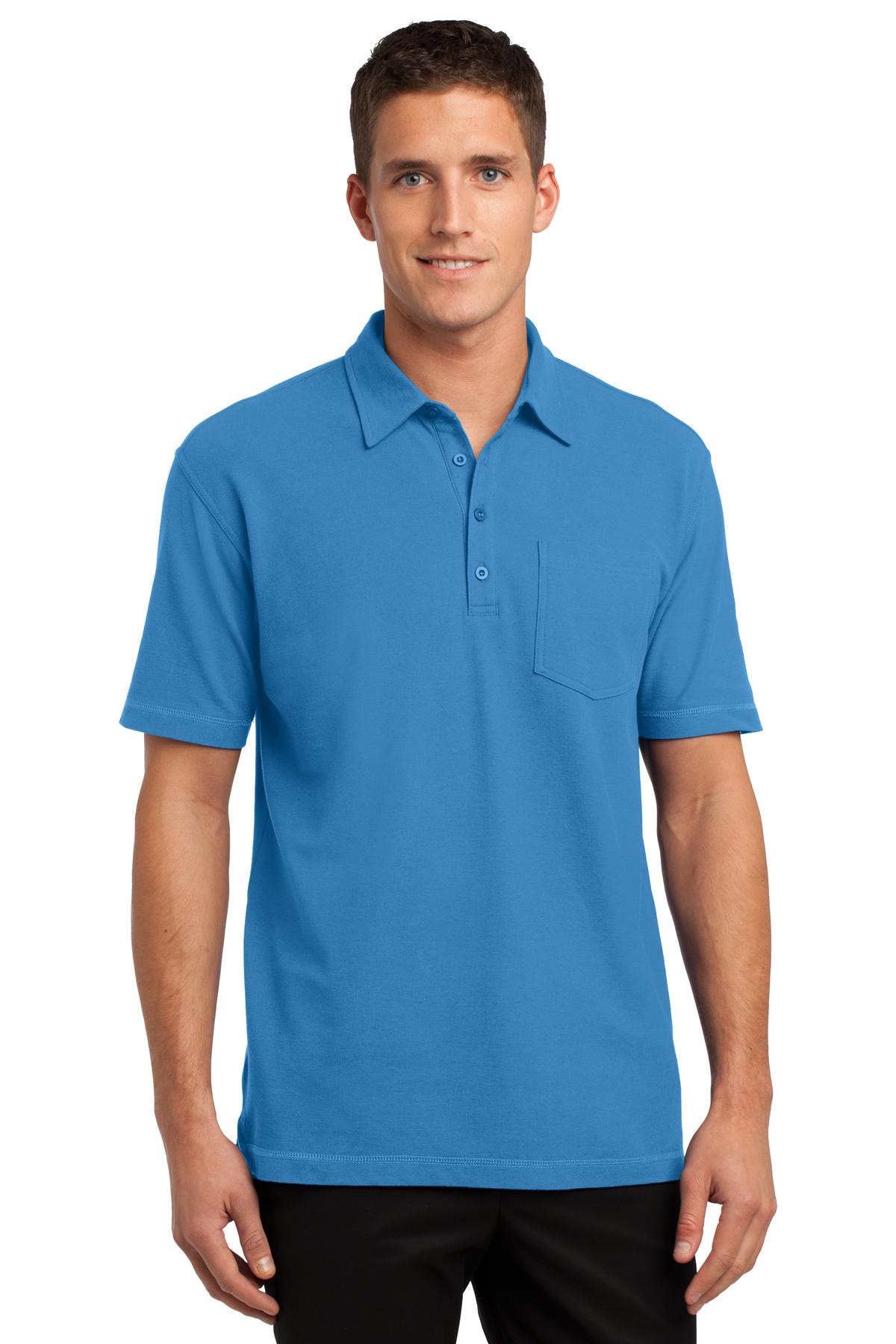 Port Authority® Modern Stain-Resistant Pocket Polo