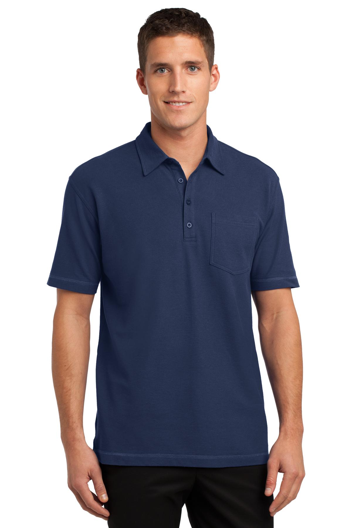 Port Authority® Modern Stain-Resistant Pocket Polo