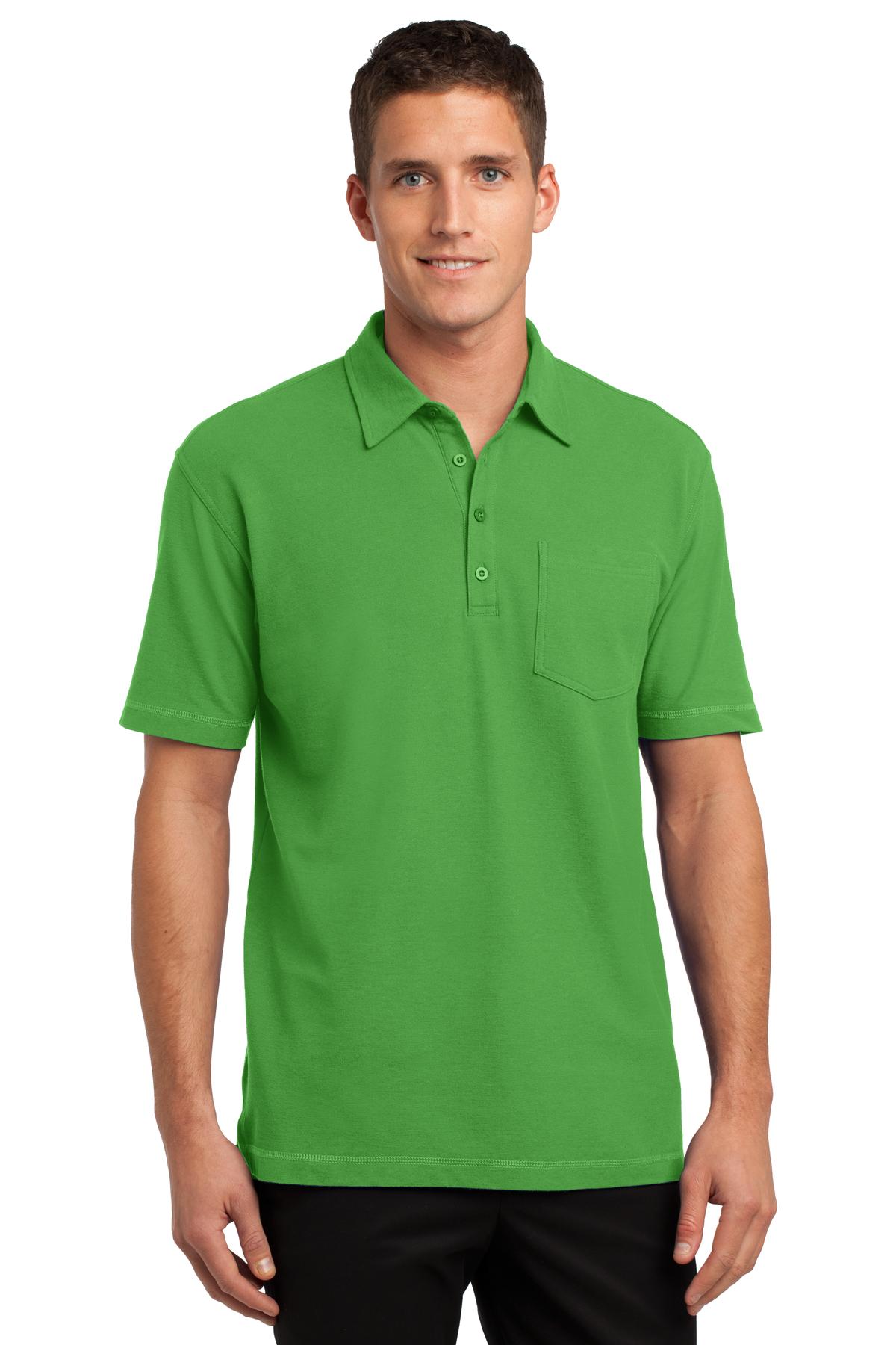 Port Authority® Modern Stain-Resistant Pocket Polo