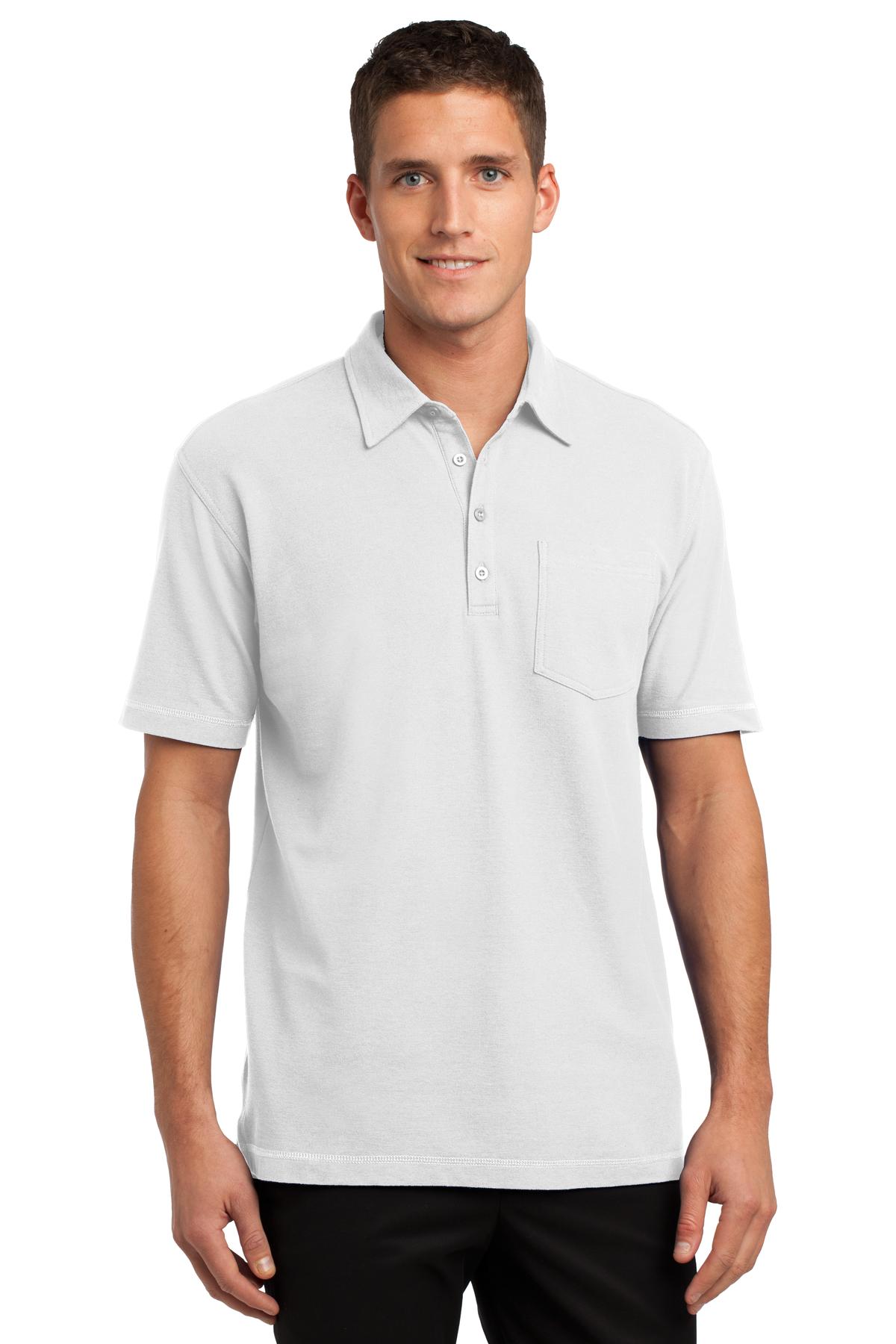 Port Authority® Modern Stain-Resistant Pocket Polo