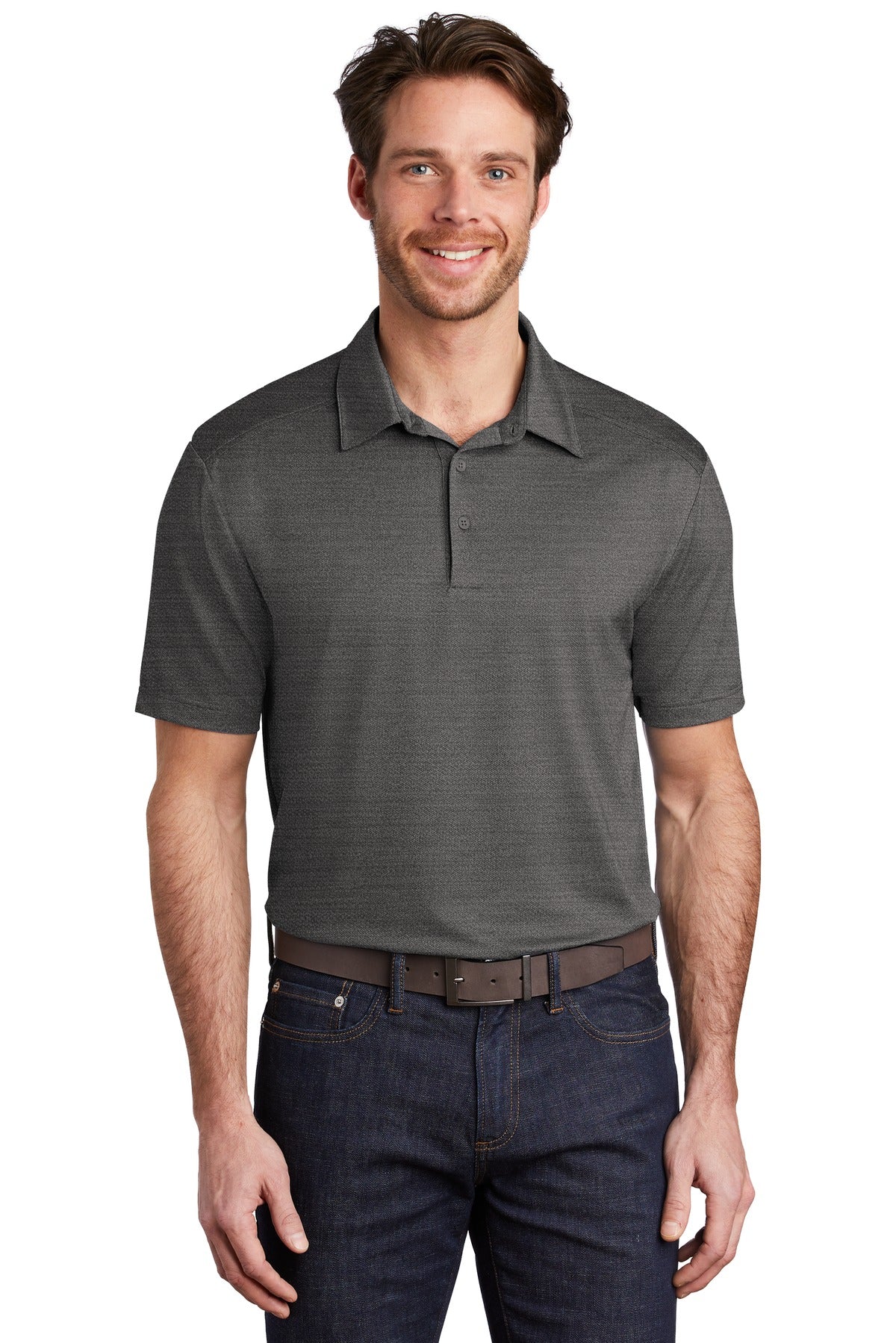 Port Authority ® Stretch Heather Polo