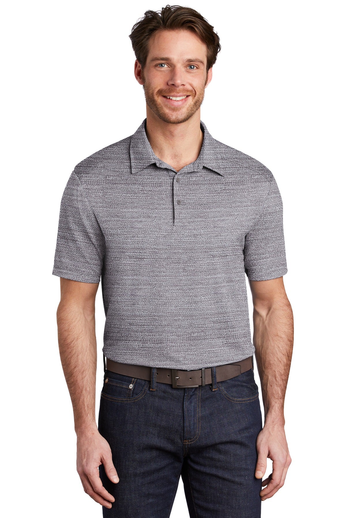 Port Authority ® Stretch Heather Polo
