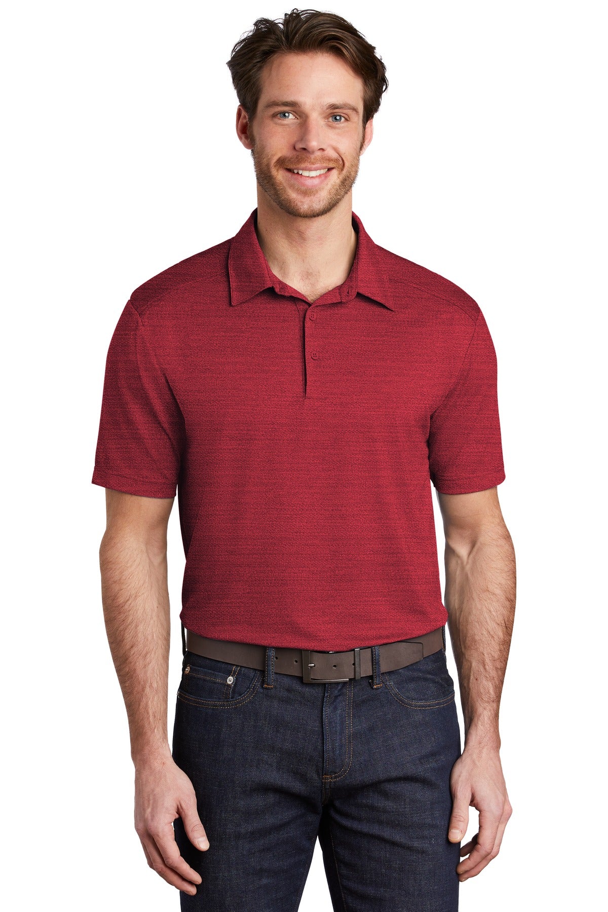 Port Authority ® Stretch Heather Polo