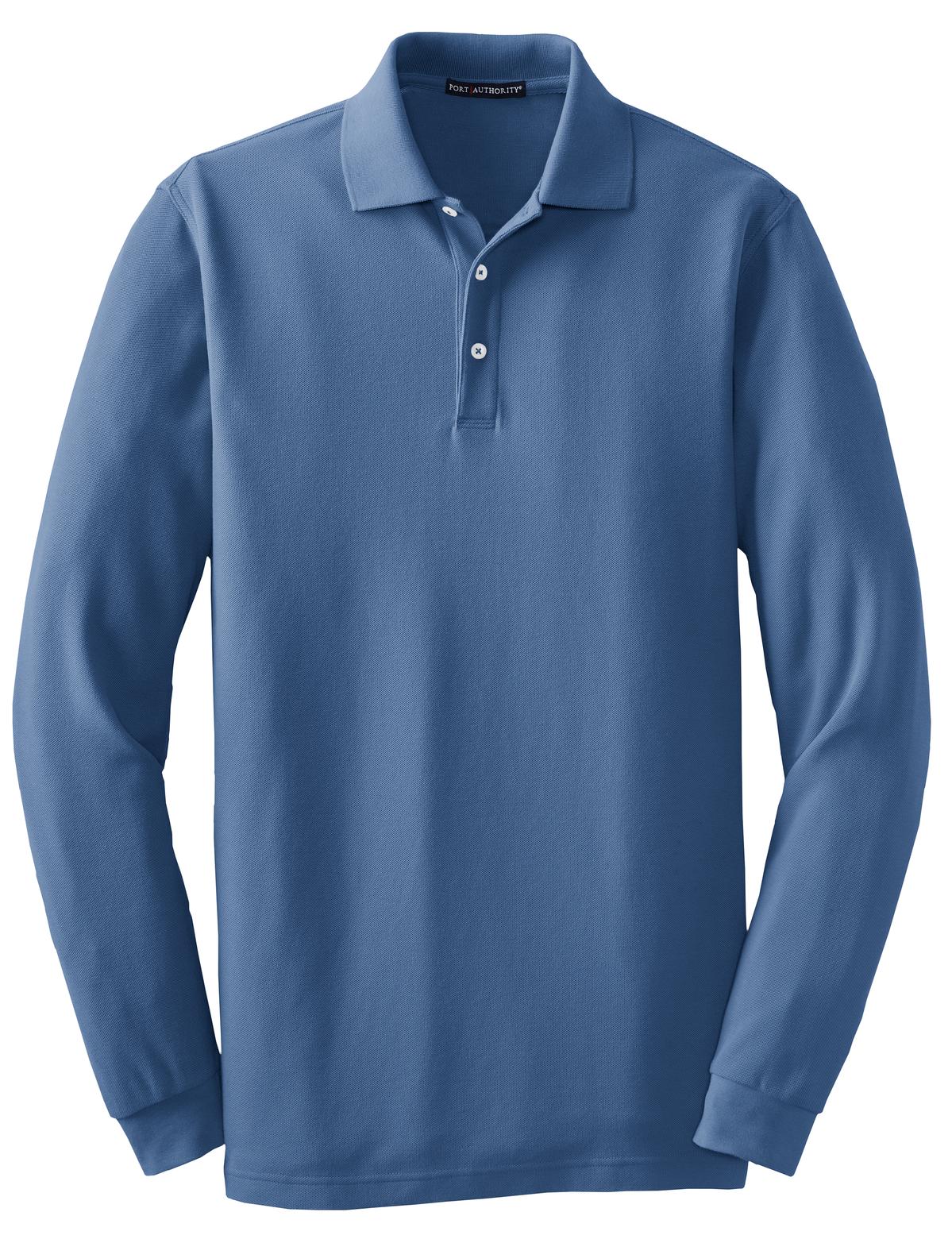 Port Authority® Long Sleeve EZCotton Pique Polo