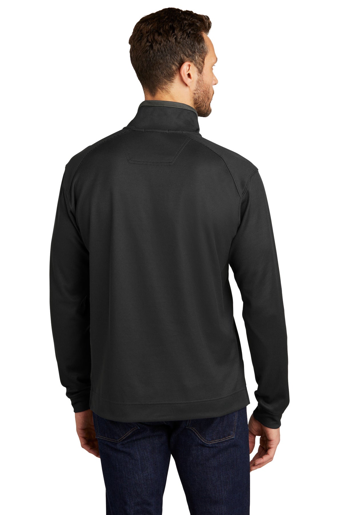 Port Authority® Vertical Texture 1/4-Zip Pullover