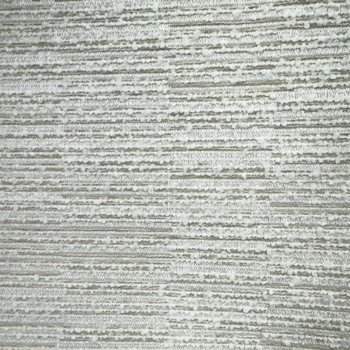 Kamara Fabric Striped Boucle Textured Fabric - Ivory, Taupe, Stone, 58" Width (1 Yard)