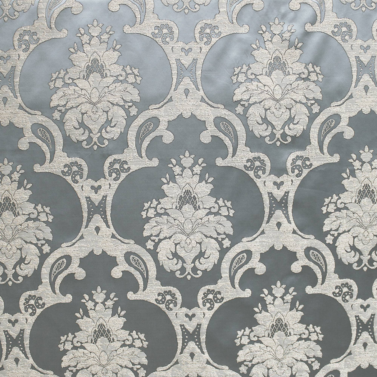 Katherine Textured Faux Silk Jacquard Fabric - Damask Pattern, 55" Width (1 Yard)