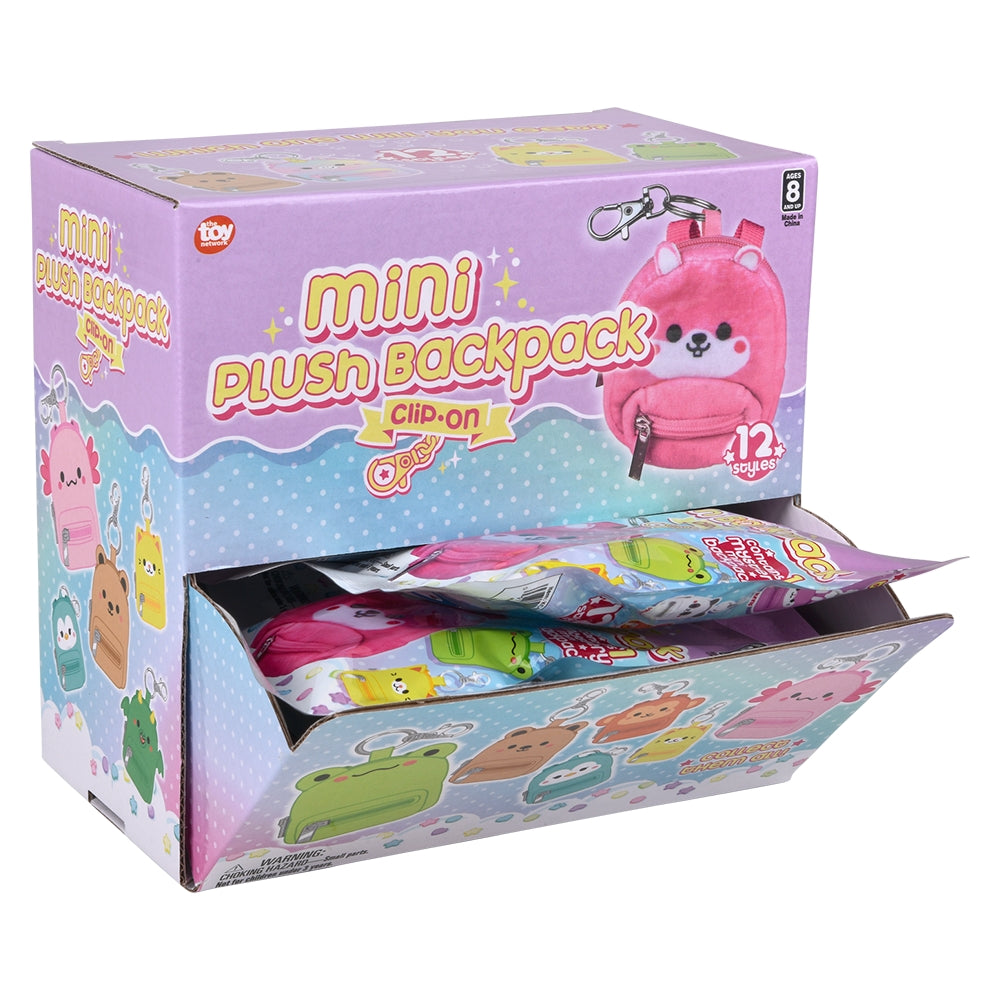 Kawaii Plush Backpack Clip On Blind Bag (12 Pc Display)