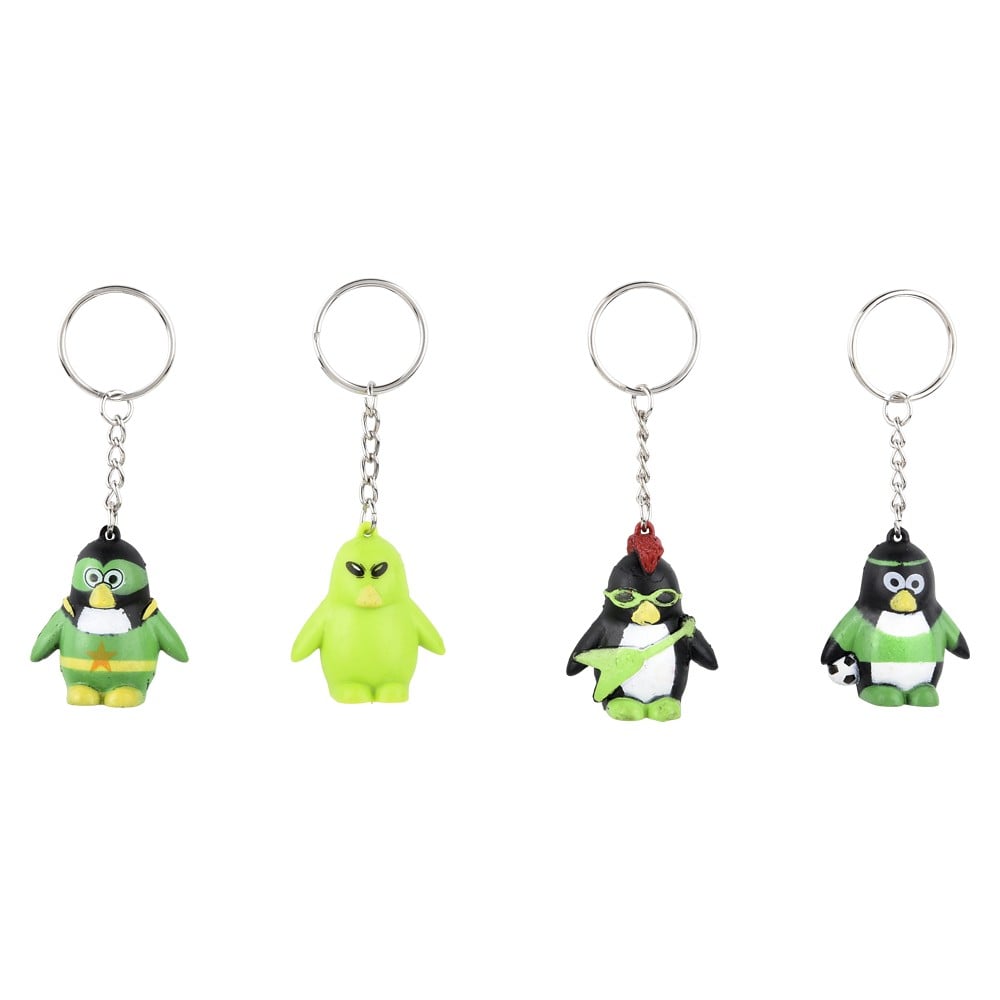Penguin Keychain Collectible Assorted (20 Pc Poly Bag)