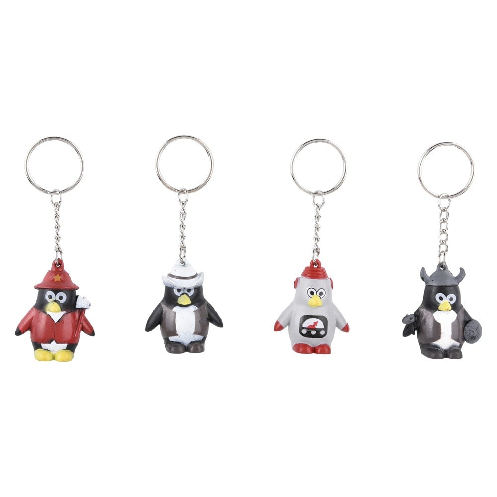 Penguin Keychain Collectible Assorted (20 Pc Poly Bag)